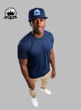 The Official Cult-Free Navy SnapBack Hat w/Royal Blue Stitching